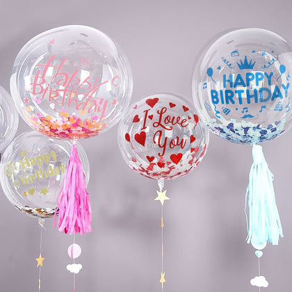 1pc 136inch Bobo Balloon Transparent PVC Balloon Birthday