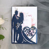 Bride And Groom Hollow Laser Cut Wedding Invitations Card