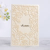 Rose Flora Laser Cut Wedding Invitation Cards