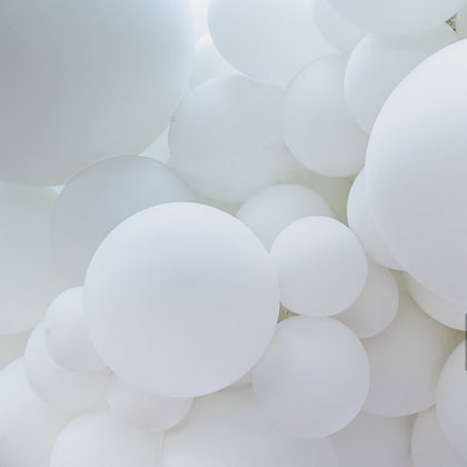 Matte Pure White Balloons Wedding Decoration Birthday Party