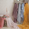 1.2mx3m Tulle Cloth Ruffled Fabric Backdrop Decoration