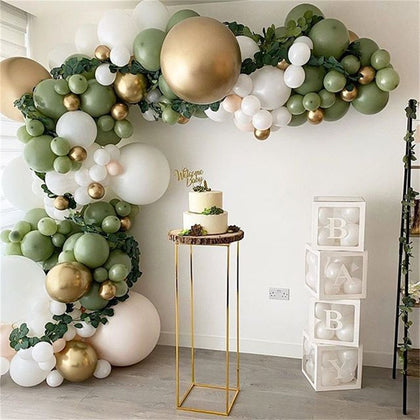 Avocado Green Balloons Garland Arch Kit Retro Green