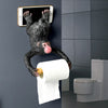 Creative Personality Monkey Toilet Paper Holder Resin Wall Mount