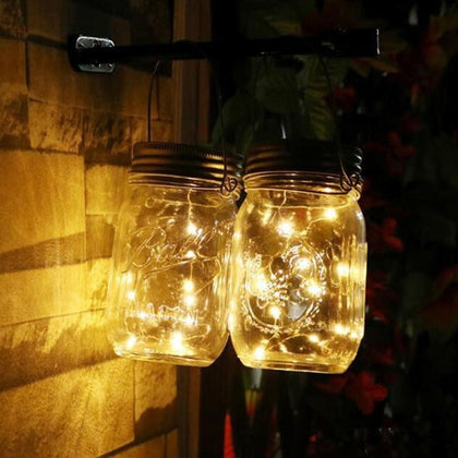 LED Fairy Light Solar Glass Bottle Cap Color Changing Garden Decoration