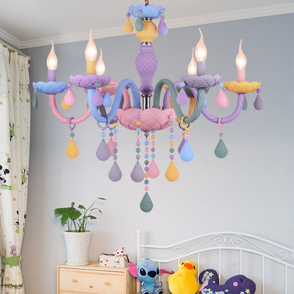 Modren rainbow colorful  chandelier lustres decoration