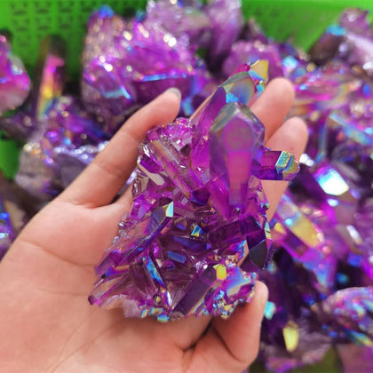 Natural Quartz Colour Crystal Cluster Mineral Specimen Healing