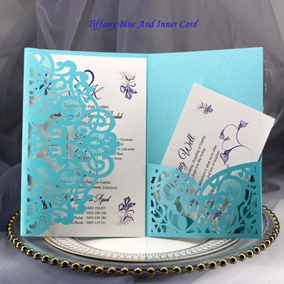 Laser Cut Wedding Invitation Card Business Card