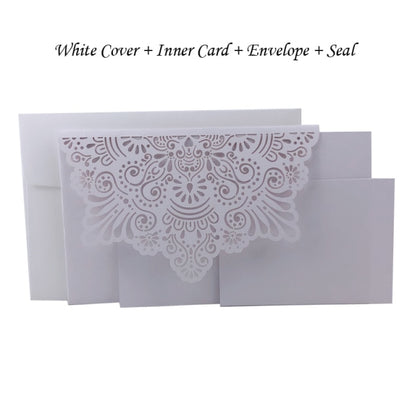 Elegant Laser Cut Wedding Invitation Cards Greeting Card