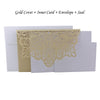 Elegant Laser Cut Wedding Invitation Cards Greeting Card