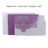 Elegant Laser Cut Wedding Invitation Cards Greeting Card