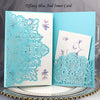 Elegant Laser Cut Wedding Invitation Cards Greeting Card